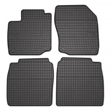 Tapete de borracha FROGUM, 4 unid. BASIC, traseiro dianteiro, conjunto, cor preta, adequado para HONDA CIVIC IX 02.12-12.16, Hatchback