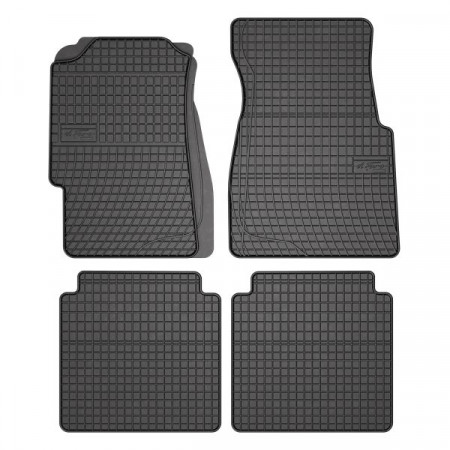 Tappetino in gomma FROGUM, 4 pz. Set BASIC, posteriore anteriore, colore nero, adatto per HONDA CIVIC VI 11.95-02.01, Berlina