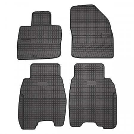 Tapete de borracha FROGUM, 4 unid. BASIC, traseiro dianteiro, conjunto, cor preta, adequado para HONDA CIVIC VIII 09.05-02.12, Hatchback