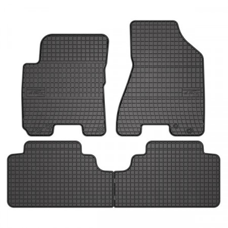 Tapete de borracha FROGUM, 4 unid. BASIC, traseiro dianteiro, conjunto, cor preta, adequado para HYUNDAI TUCSON; KIA SPORTAGE II 08.04-12.10, SUV