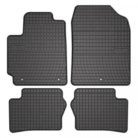 FROGUM rubberen vloermat, 4 st. BASIC, achter voor, set, kleur zwart, geschikt voor KIA PICANTO III 03.17-, Hatchback