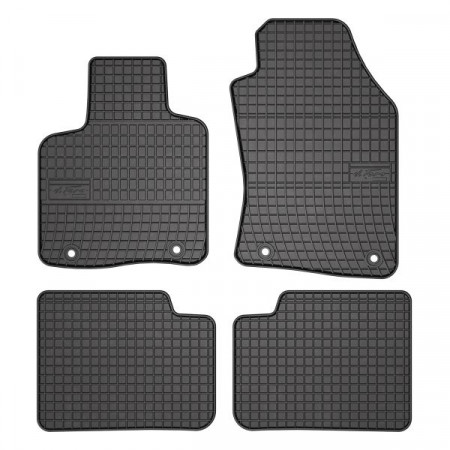 Alfombrilla de goma FROGUM, 4 uds. BASIC, trasero delantero, juego, color negro, adecuado para LANCIA YPSILON 05.11-, Hatchback