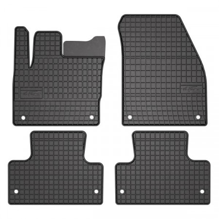 FROGUM rubberen vloermat, 4 st. BASIC, achter voor, set, kleur zwart, geschikt voor LAND ROVER DISCOVERY SPORT 09.14-, SUV