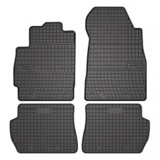 Tapis de sol en caoutchouc FROGUM, 4 pcs. BASIC, arrière avant, set, couleur noire, convient pour MAZDA 2 07.07-06.15, Liftback