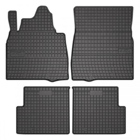 Alfombrilla de goma FROGUM, 4 uds. BASIC, trasero delantero, juego, color negro, adecuado para MERCEDES G (W463) 07.11-04.18