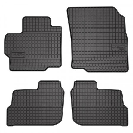 Tapis de sol en caoutchouc FROGUM, 4 pcs. BASIC, arrière avant, set, couleur noire, pour MITSUBISHI MIRAGE SPACE STAR VI 05.12-, Liftback