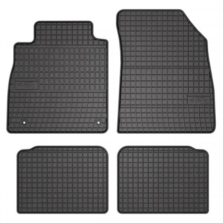 Alfombrilla de goma FROGUM, 4 uds. BASIC, delantero trasero, juego, color negro, adecuado para NISSAN MICRA V 12.16-, Liftback