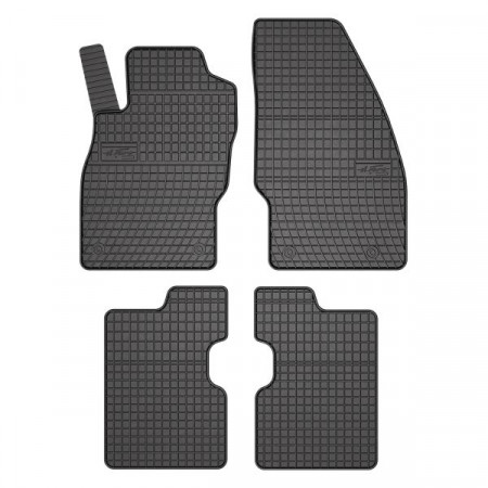 Tapete de borracha FROGUM, 4 unid. BASIC, traseiro dianteiro, conjunto, cor preta, adequado para OPEL CORSA E 09.14-, Liftback