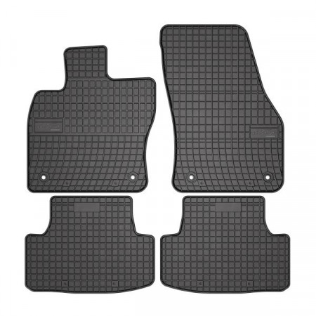 Tapis de sol en caoutchouc FROGUM, 4 pcs. BASIC, arrière avant, ensemble, couleur noire, convient pour SEAT ATECA ; SKODA KAROQ ; VW T-ROC 04.16-, SUV