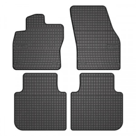 Tapis de sol en caoutchouc FROGUM, 4 pcs. BASIC, arrière avant, ensemble, couleur noire, convient pour SEAT TARRACO ; SKODA KODIAQ I 09.16-, SUV