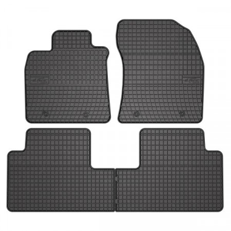 Tappetino in gomma FROGUM, 4 pz. BASIC, set posteriore anteriore, colore nero, adatto per TOYOTA AVENSIS 11.08-10.18, Berlina