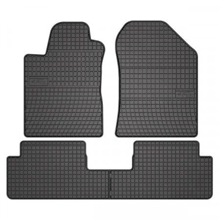 Alfombrilla de goma FROGUM, 4 uds. BASIC, delantero trasero, juego, color negro, adecuado para TOYOTA COROLLA VERSO 04.04-03.09, furgoneta