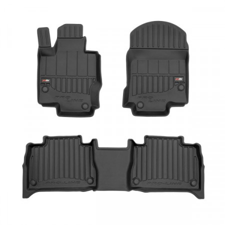 Tapete FROGUM TPE, 3 unid. proLine 3D, conjunto, cor preta, adequado para MERCEDES GLE (C167) 11.19-03.23