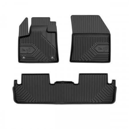 Alfombrilla FROGUM TPE, 4 uds. No. 77, parte trasera, juego, color negro, adecuado para DS DS 7 09.17-