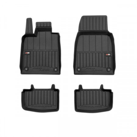 Covor podea FROGUM TPE, 4 buc. proLine 3D, fata spate, set, culoare neagra, potrivit AUDI E-TRON GT 11.20-, Saloon, version: Electric