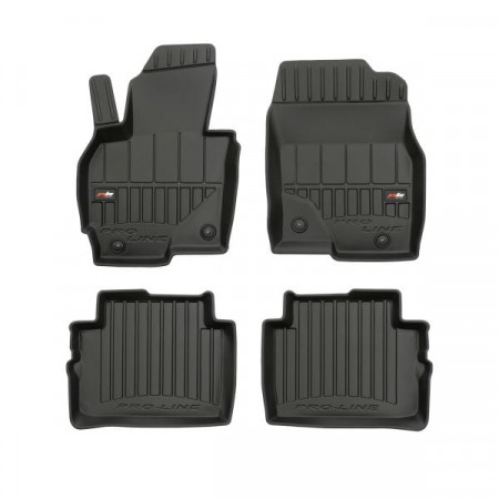 Tapis de sol FROGUM TPE, 4 pièces. proLine 3D, avant arrière, set, couleur noire, convient pour MAZDA CX-5 11.11-02.17