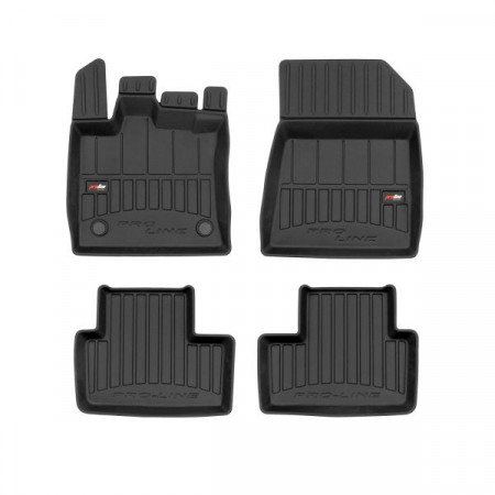 FROGUM TPE vloermat, 4 st. proLine 3D, set, kleur zwart, geschikt voor RENAULT CAPTUR II 01.20-