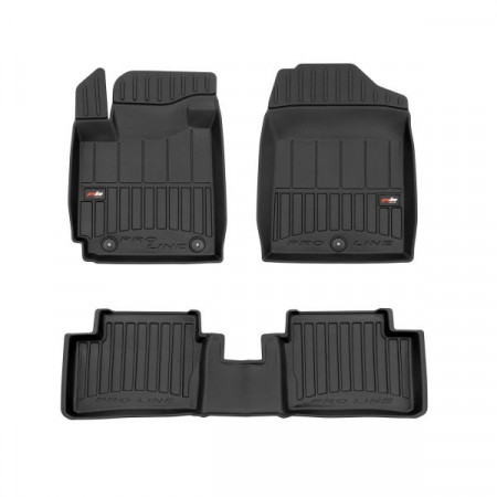 Tapete FROGUM TPE proLine 3D, conjunto, cor preta, adequado para KIA PICANTO III 03.17-