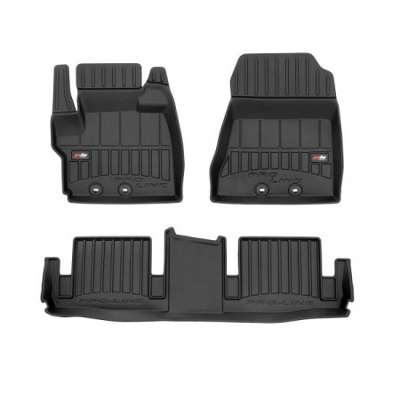 Tapete FROGUM TPE proLine 3D, conjunto, cor preta, adequado para TOYOTA IQ 01.09-12.15