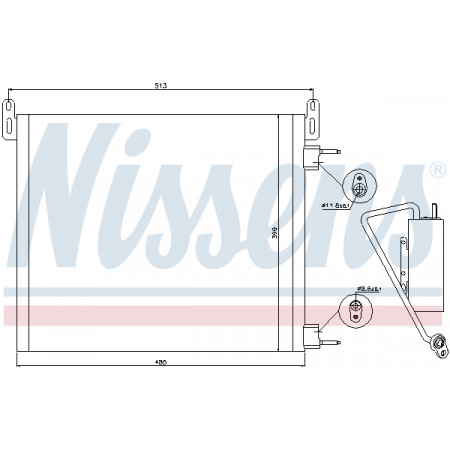 Condensator, climatizare Nissens condensator Opel Vectra C GTS 3.0 V6 CDTI 02 - NISSENS NIS 94805
