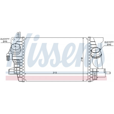 Ladeluftkühler, Kompressor Ladeluftkühler OPEL MERIVA B 1.4/1.4LPG 06.10-03.17 NISSENS NIS 96574
