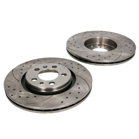 Hocheffiziente Bremsscheibe SPEEDMAX Full Cut-Drilled hinten L/R Außendurchmesser 280 mm Dicke 10 mm 2 Stück TOYOTA AVENSIS 1.6-2.4 03.03-11.08 SPEEDMAX C42045JCTUOTUV