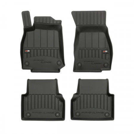 Gummi-Fußmatten-Set Fußmatten TPE 4-tlg. Kanäle ProLine 3D-Set Farbe Schwarz AUDI A7 10.17- FROGUM BRD 3D408869