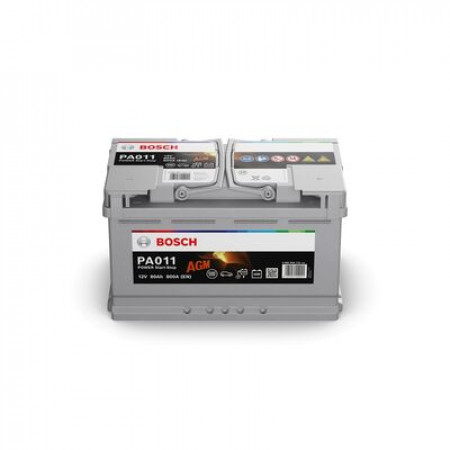 Startaccu Accu BOSCH 12V 80Ah/800A POWER AGM R+ standaard 315x175x190 B13 agm/starten BOSCH 0 092 PA0 110