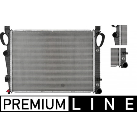 Kühler, Motorkühlung Motorkühler Automatik/Schaltgetriebe MERCEDES S C215 S W220 SL R129 SL R230 3.2D-6.3 MAHLE CR 464 000P