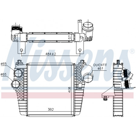 Intercooler, compressore Intercooler FORD USA F-150 3.5 09.10- NISSENS NIS 961203