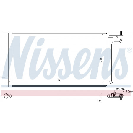 Kondensator, Klimaanlage A/C-Kondensator mit Trockner FORD C-MAX II FOCUS III GRAND C-MAX 1.6-Electric 07.10- NISSENS NIS 940181