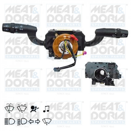 Conmutador en la columna de dirección Conmutador combinado debajo del volante control de radio Intermitentes de luz de limpiaparabrisas FIAT DUCATO 07.06- MEAT & DORIA MD23793