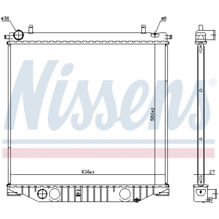 Kühler, Motorkühlung Motorkühler Handbuch CHEVROLET TRAILBLAZER 2.8D NISSENS NIS 616912