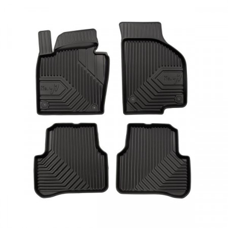 Set rubberen matten Vloermatten TPE 4 stuks kanalen nr. 77 voor/achter set kleur zwart VW CC B7 PASSAT ALLTRACK B7 PASSAT B6 PASSAT B7 03.05- Coupé / Saloon / Stationwagon FRGUM FRG77407077