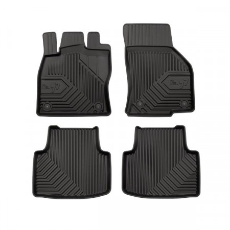 Set rubberen matten Vloermatten TPE 4 stuks kanalen nr. 77 voor/achter set kleur zwart VW PASSAT ALLTRACK B8 PASSAT B8 08.14- Saloon / Stationwagon versie: AWD/4WD / FWD FROGUM FRG77407626