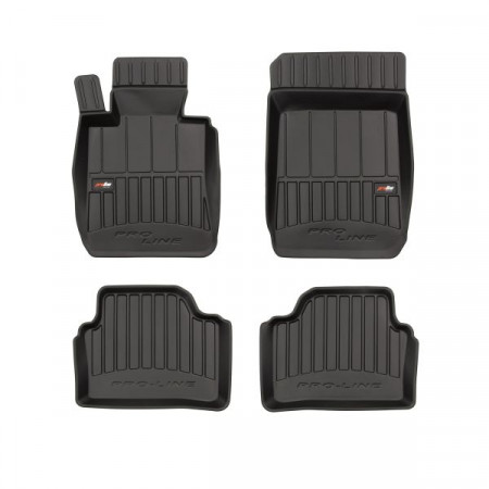 Jeu de tapis de sol en caoutchouc Tapis de sol TPE 4 pcs conduits proLine 3D jeu avant/arrière couleur noir BMW 3 E90 3 E91 12.04-12.12 Berline / Break FROGUM FRG 3D408678