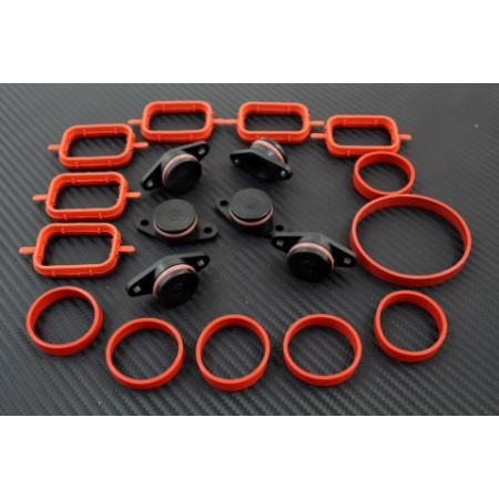 Soupape, recirculation des gaz d'échappement Zaslepki kolektor ssacego BMW 22mm complet 6szt. PA66 GF30 TURBOWORKS MT-EG-067