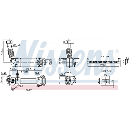 Radiateur, uitlaatgasrecirculatie Uitlaatgasradiator BMW 1 E87 3 E46 3 E90 3 E91 3 E92 3 E93 5 E60 5 E61 7 E65 E66 E67 X3 E83 2.0D/2.5D/3.0D 09.01-12.13 NISSENS NIS 989280