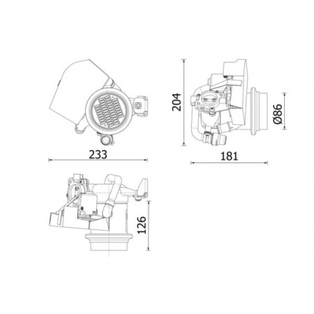 Radiateur, recyclage des gaz d'échappement module EGR module avec radiateur AUDI A1 SEAT IBIZA IV IBIZA IV SC IBIZA IV ST VW POLO POLO V 1.0/1.6D/1.8 11.14- MAHLE CE 40 000P