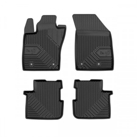Set tappetini in gomma Tappetini TPE 4 pz condotti N. 77 set anteriore/posteriore colore nero FIAT TIPO 10.15- FROGUM FRG77425316