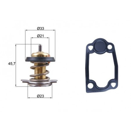 Termostato liquido di raffreddamento Termostato sistema di raffreddamento 79C IVECO DAILY IV DAILY VI CITROEN JUMPER FIAT DUCATO PEUGEOT BOXER 3.0CNG/3.0D 04.06- MAHLE TX 266 79D