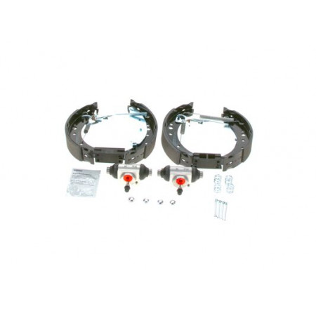 Satz Bremsbacken Satz Bremstrommel, Backenzylinder, Federn RENAULT CLIO II TWINGO II 1.2/1.5D 06.01- BOSCH 0 204 114 675