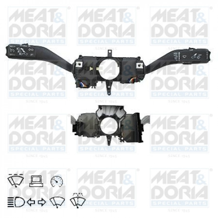 Comutator coloana directie Comutator combinat sub volan control computer Indicatorii lumini stergatoare SEAT TOLEDO IV SKODA RAPID VW BEETLE GOLF VI JETTA III JETTA IV 06.09- MEAT &amp; DORIA MD231061