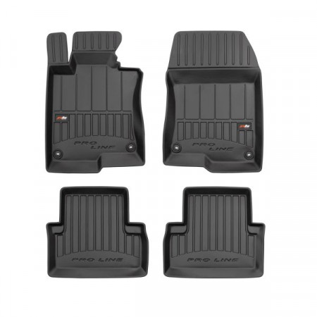 Set vloermatten vloermatten TPE 4 stuks kanalen proLine 3D voor/achter set kleur zwart HONDA ACCORD IX ACCORD VIII 06.08- Saloon / Stationwagon FROGUM FRG 3D407466
