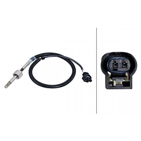Sensore, temperatura gas di scarico Sensore temperatura gas di scarico prima del dpf MERCEDES C A205 C C205 C T-MODEL S205 C W205 GLC X253 2.2D 02.14-04.19 HELLA 6PT010 376-551