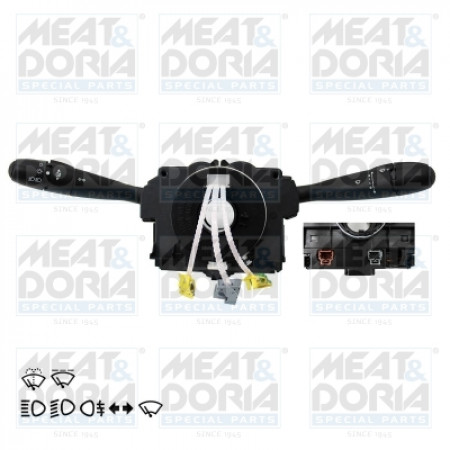 Interruttore piantone sterzo Interruttore combinato sotto il volante Indicatori luminosi tergicristallo CITROEN BERLINGO BERLINGO/MINIVAN PEUGEOT 206 PARTNER PARTNER/MINIVAN 06.96- MEAT & DORIA MD231476