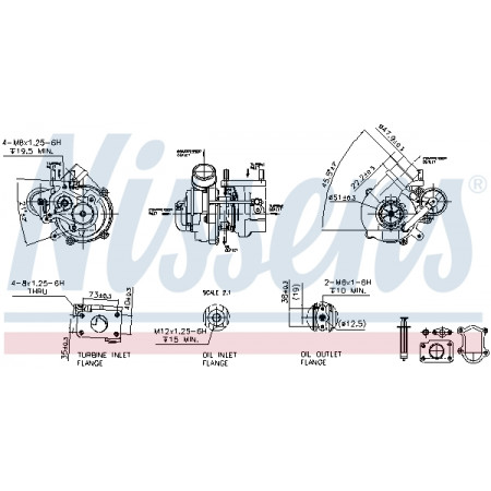 Turbocompressore Nuovo con set guarnizioni IVECO DAILY IV FIAT DUCATO 2.3D 07.06- NISSENS NIS 93158