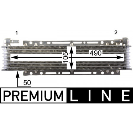 Enfriador de aceite, aceite de motor Enfriador de aceite SCANIA PGRT DC13.05-DC16.22 03.04- MAHLE CLC 206 000P