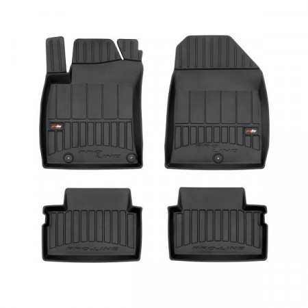 Floor mats set TPE 4 pcs ducts proLine 3D front/rear set color black HYUNDAI I30 11.16- Hatchback / Liftback FROGUM FRG 3D409521
