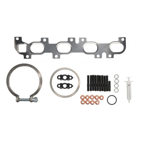 Set Montage, Turbokompressor Turbolader Montagesatz mit Dichtungen mit Schrauben und Dichtungen mit Montageanleitung ALFA ROMEO GIULIETTA FIAT 500X TIPO JEEP RENEGADE 1.6D 07.14- ELRING EL651340